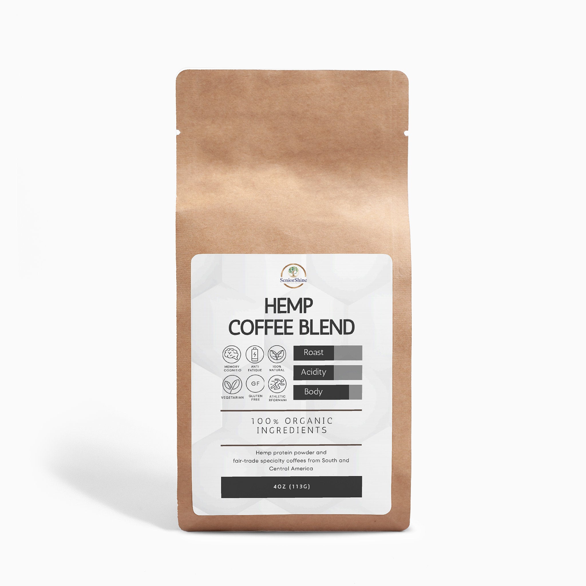 Hemp Coffee Blend - Medium Roast 4oz